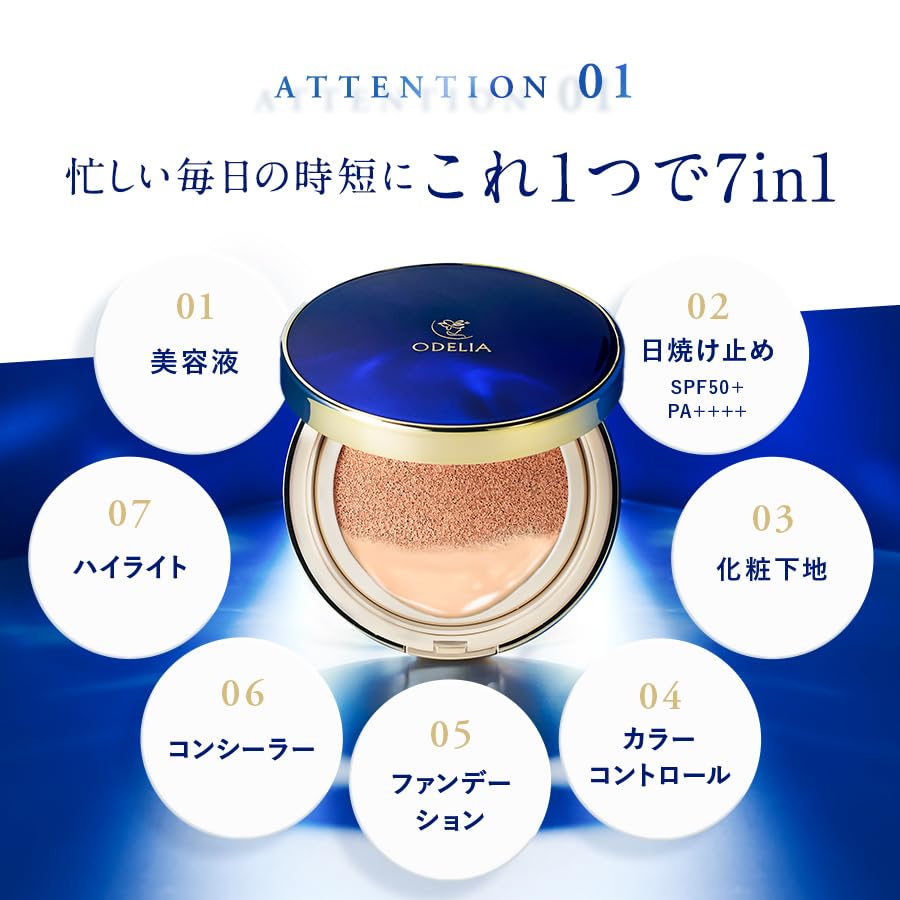 ODELIA Luminous Fit Cushion Foundation Puffs (Set of 5)