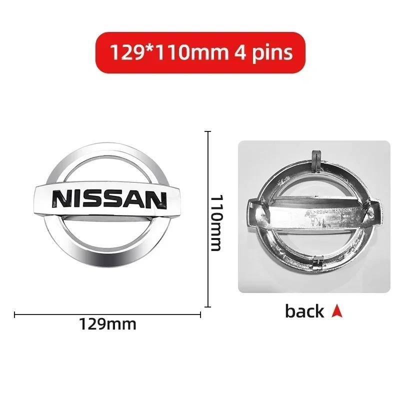 1pcs Car Front Head Hood Bonnet Emblem Rear Trunk Boot Mark Badge Steering Wheel For Nissan X-trail Almera Qashqai Tiida Teana