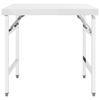 VidaXL Table de travail pliable de cuisine 85x60x80cm Acier inoxydable