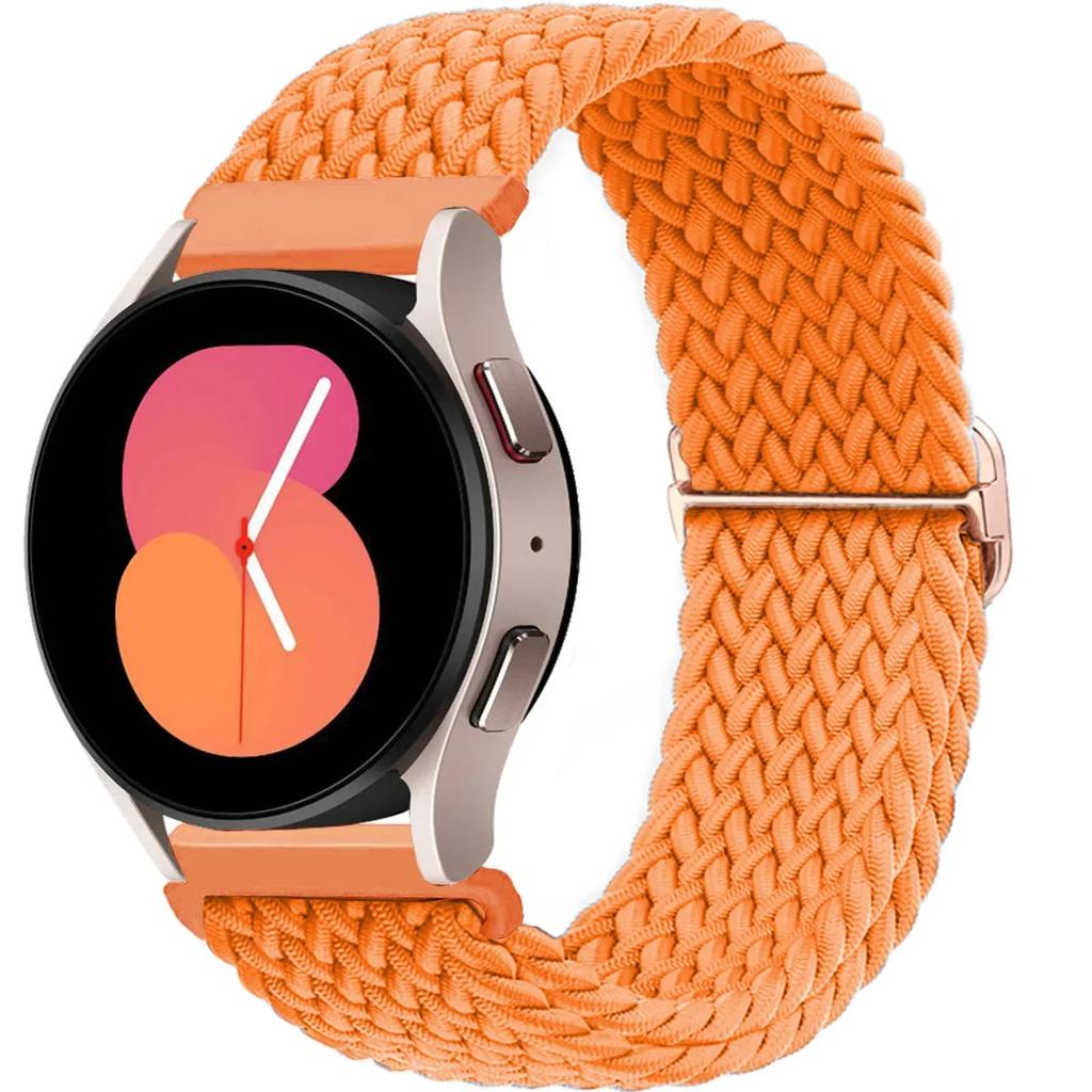 20 22mm Band For Samsung Galaxy Watch 7/6/5 pro/6 Classic/gear s3/active 2 Braided Solo loop bracelet for Huawei GT 2e 3 4 Strap