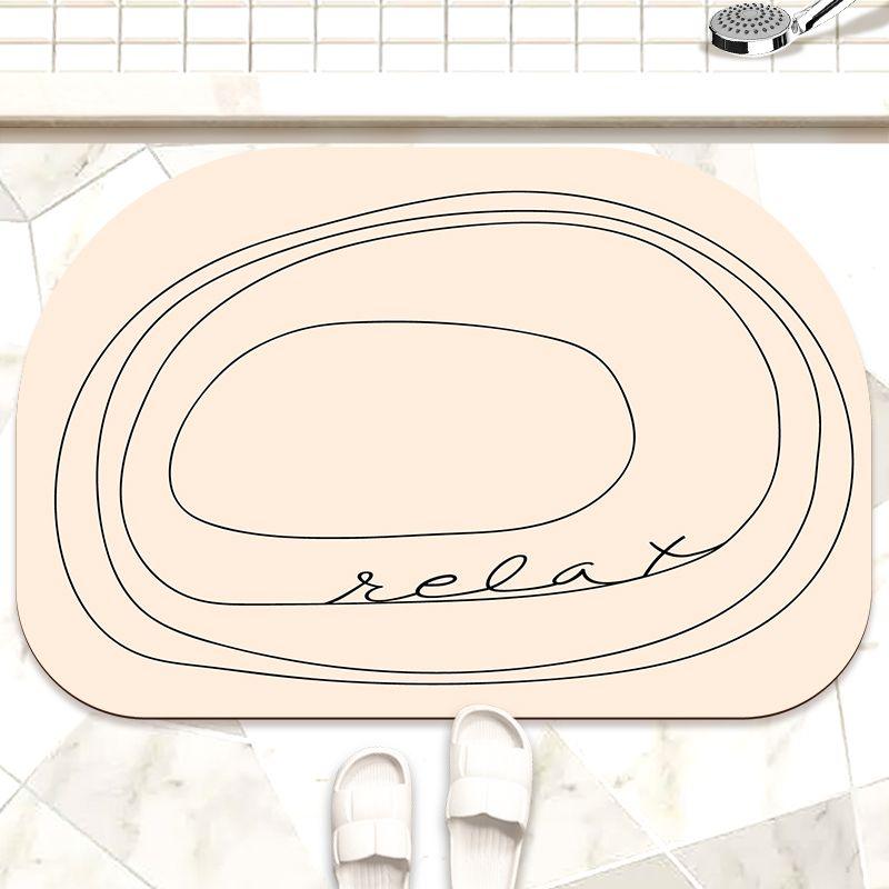 Soft Diatom Mud Bathroom Absorbent Foot Pad Toilet Special Door Non-slip Carpet Toilet Quick Drying Non-slip Mat
