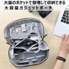 Hakuba Varech Gadget Pouch M180 Inner Case Water-Resistant Gray 180° Opening Lightweight with Shoulder Strap and Handle PC Accessories Small Items