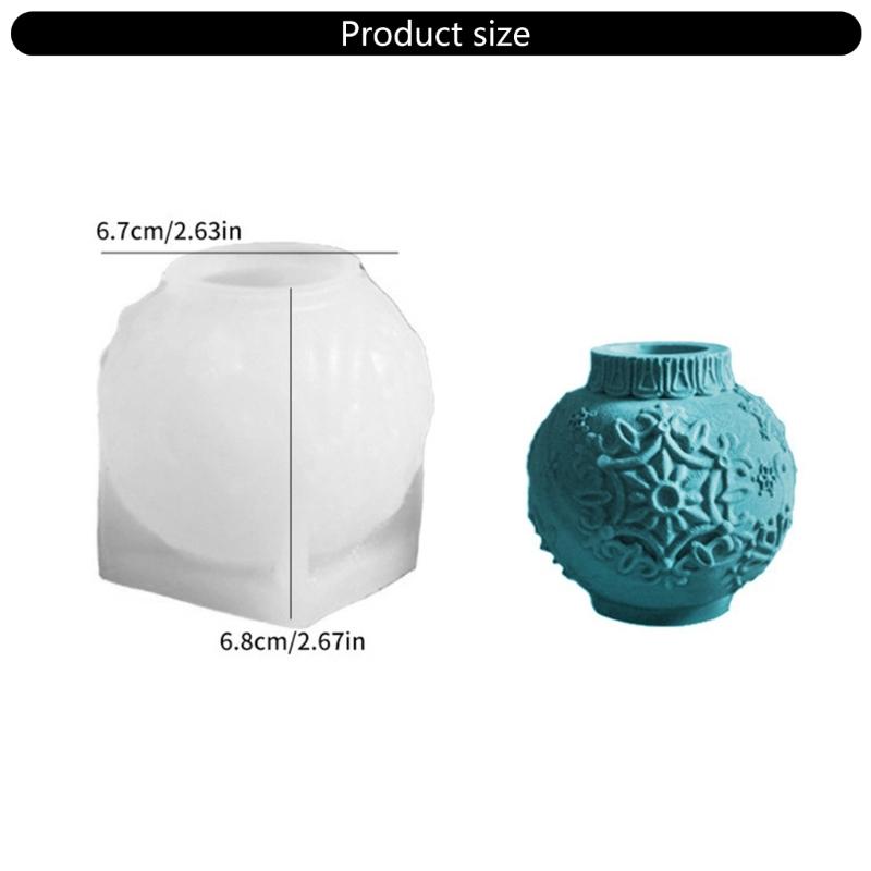 Schneeflockengeprägte Kugel Silikon Kerzenständerformen zur Herstellung von Kerzenhaltern Seife Feiertagsdekoration Epoxidharz