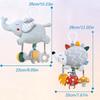 Hanging Rattles Animal Wind Chime Soft Cartoon Style Baby Bed Bell  Infant Newborn