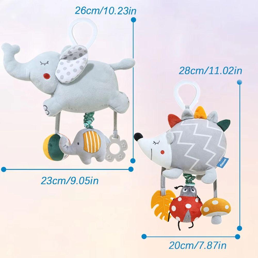 Hanging Rattles Animal Wind Chime Soft Cartoon Style Baby Bed Bell  Infant Newborn