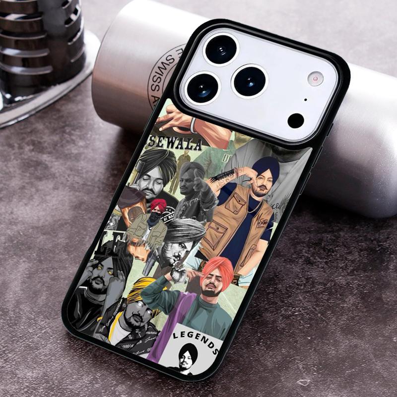 Sidhu Moosewala Phone Case For iPhone 17,16e,15,14,13,12,11,Mini,Pro,MAX soft Silicone Cover