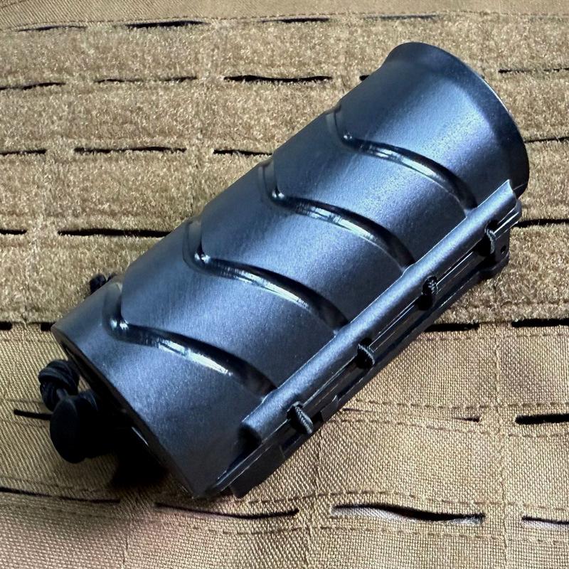 MOLLE-Compatible 360° Rotating Quick Draw Sheath for Baton, Tactical Flashlight, and Spray – Rubber Band Style