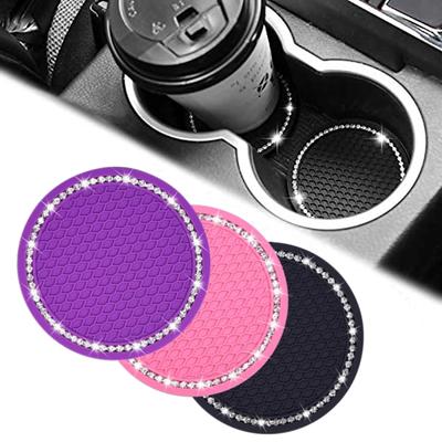 Sottobicchiere per Auto Portabicchieri d'Acqua Bottiglia Tappetino Antiscivolo Gel di Silice Impermeabile per Decorazione Interna Accessori Car Styling