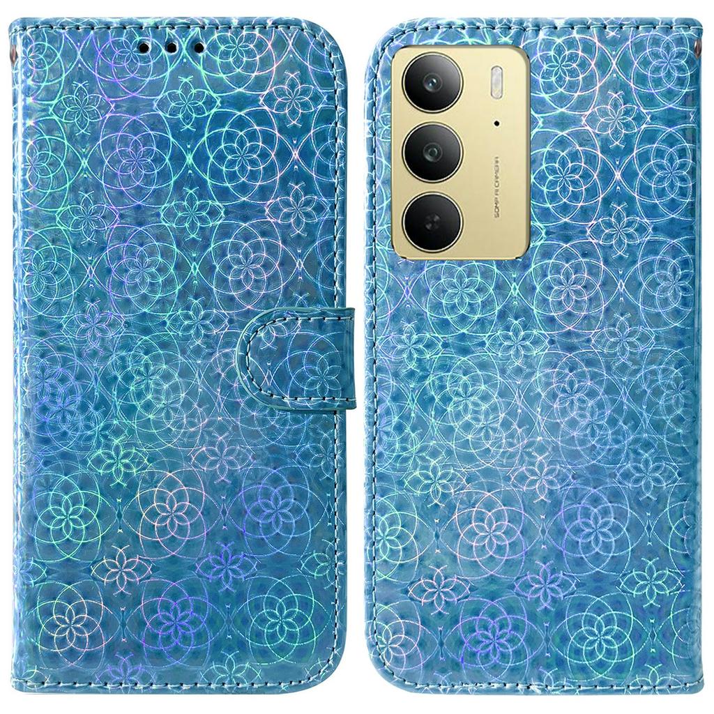 For Realme C75 4G Stand Case Dazzling Flower Leather Phone Cover