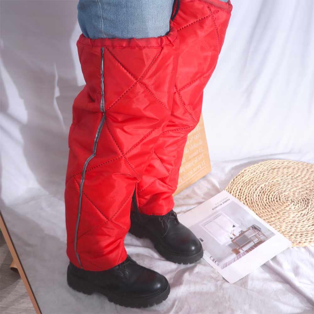 2 pcs Thickened Warmth Winter Full Chaps Knee Shin Guard Windbreaker Protector Knees Riding