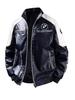 Unisex Waterproof PU Leather Racing Jacket: Embroidered American Motorcycle & F1 Suit for Autumn/Winter Riding