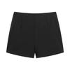 Women's High-Waisted Black A-Line Shorts, Summer 2024 Slimming Style