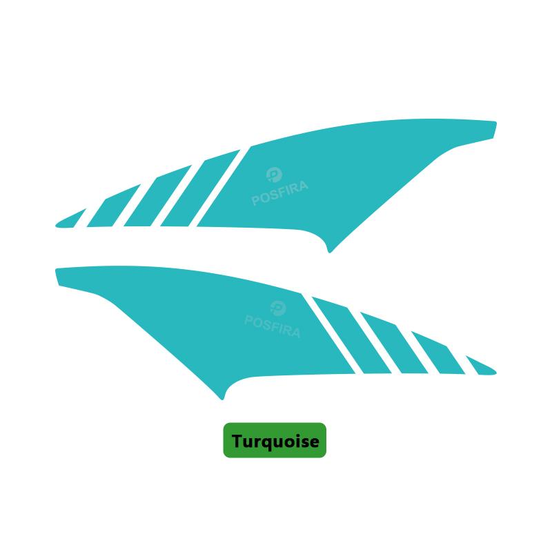 POSFIRA Motorcycle Front Fender Stickers Vinyl Decal for Honda CB650R CB 650R 650 R 2025 2024 -2026 Accessories