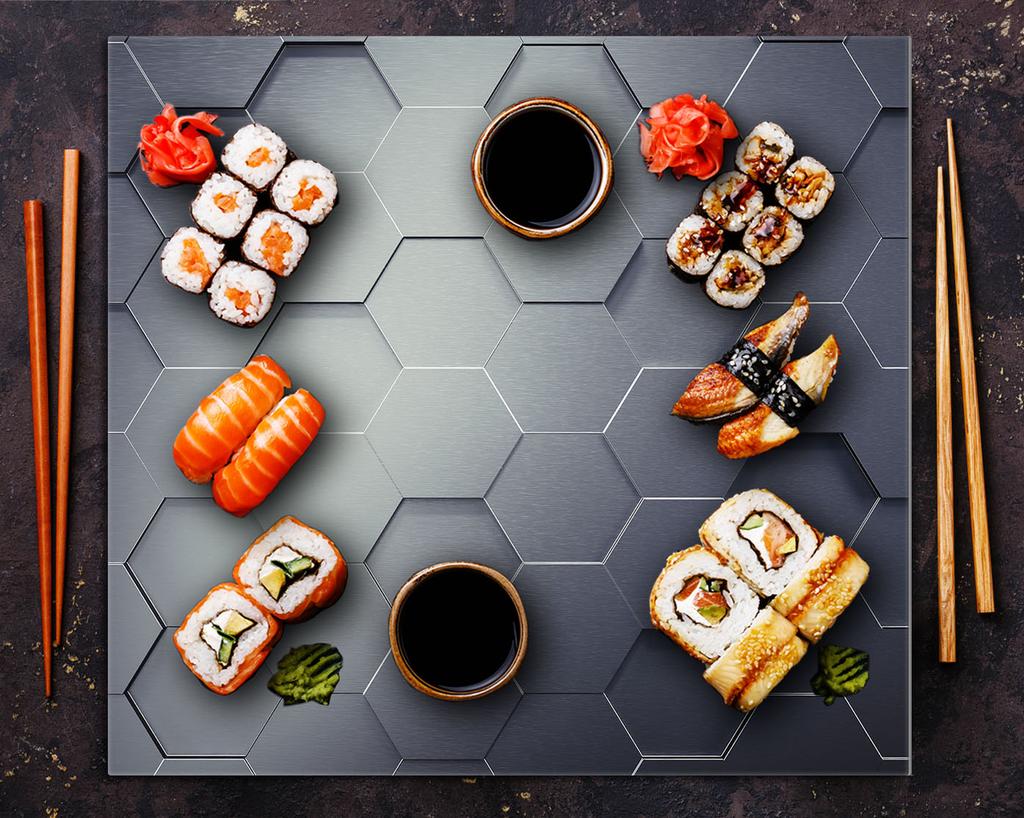 PANEL SZKLANY DO KUCHNI 65x60 Wzór