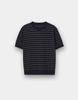 CONCEPTS1ONE Washable Striped Crew Neck Short Sleeve Knit Sweater 10056527/056527 [2Color]
