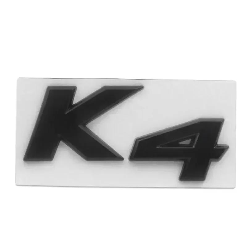 VSRA4 3D Metal Chrome Black K2 K3 K4 K5 KX7 Letters Logo Rear Boot Trunk Emblem Badge Sticker for Kia Car Styling Accessories