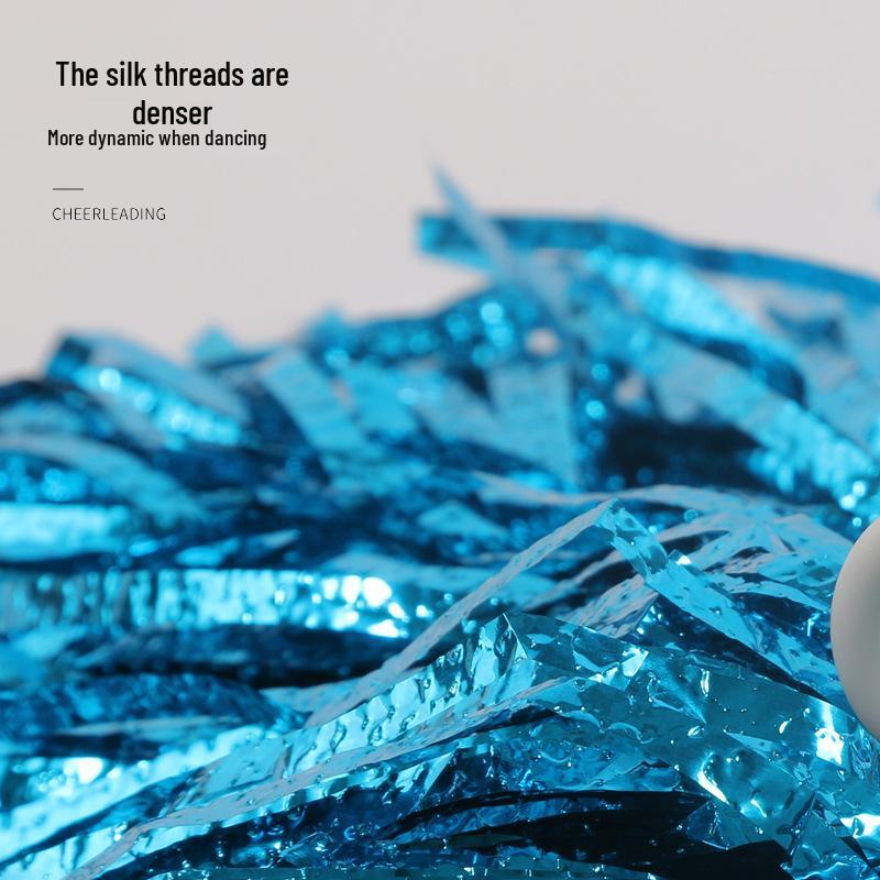 """6.1""" İnce Dişli Lazer Tarzı Ponponlar (Cheerleading & Cimnastik için) - Buzlu