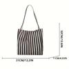 Stylish Striped Canvas - Roomy And Adaptable - Perfect for The Office, Classes, Or a Day Trip.