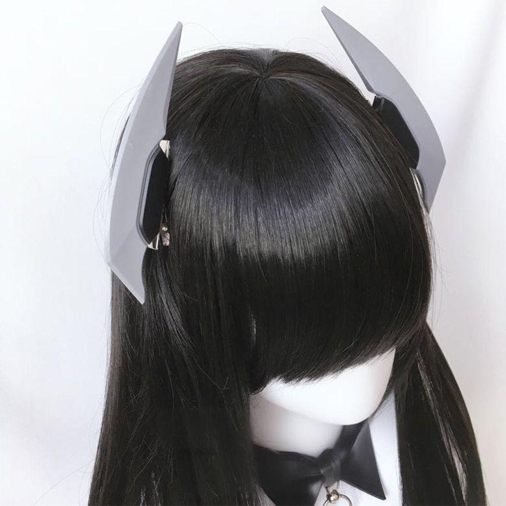 Devil Design Headwear Anime Inspired Mechanical Hairpin Gothic Hair Accessories Halloween Cosplay
