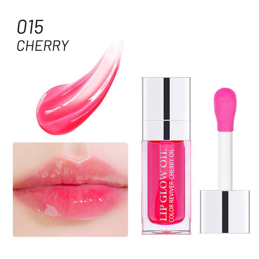 Feuchtigkeitsspendender Lippenbalsam Original Lippenöl Glanz Pflege der Lippen Benetitnt für Lippen Aufpolsternd Peeling Rosa Aufpolsterndes Glanzöl