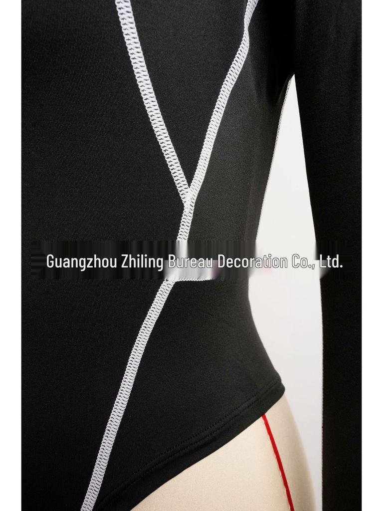 Spring 2026 Sexy Mesh Long Sleeve Bodysuit for Women