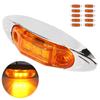 10pcs 3LED Side Marker Light Waterproof Dustproof Piranha Lamp for Truck Trailer LorryAmber