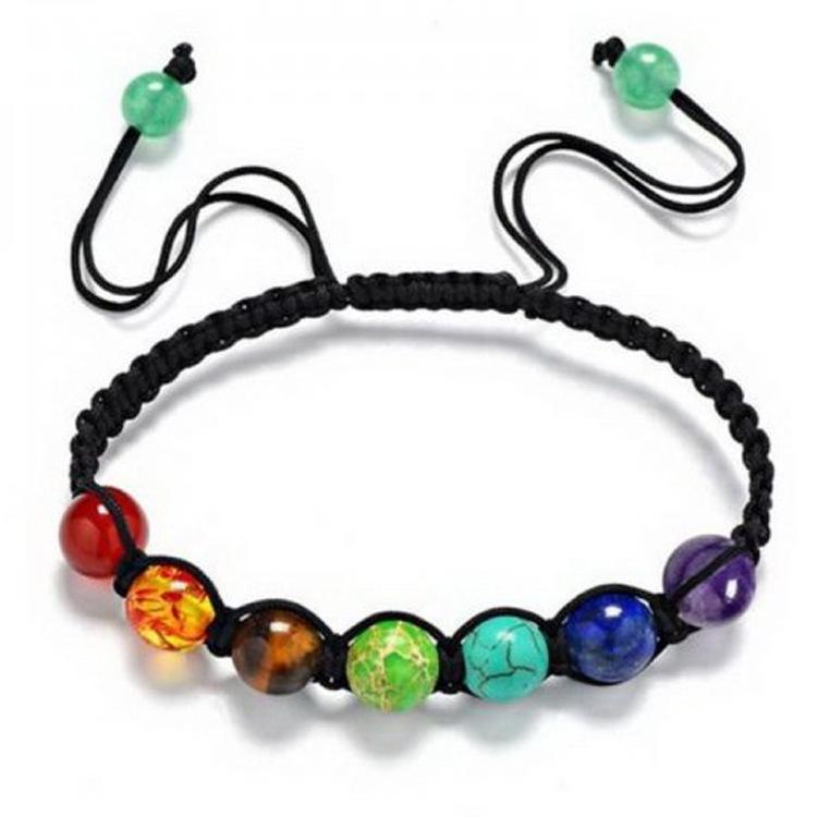 

Korean Style Unisex Rainbow Woven Bracelet, Adjustable