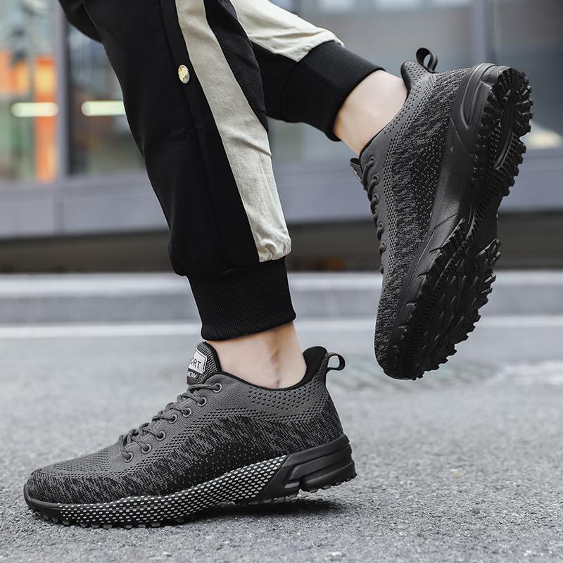 Fashion Summer Men's New Mesh Strap Tennis Sports Running Shoes Large Breathable Work and Leisure Vulcanized Shoes Zapatillas Hombre