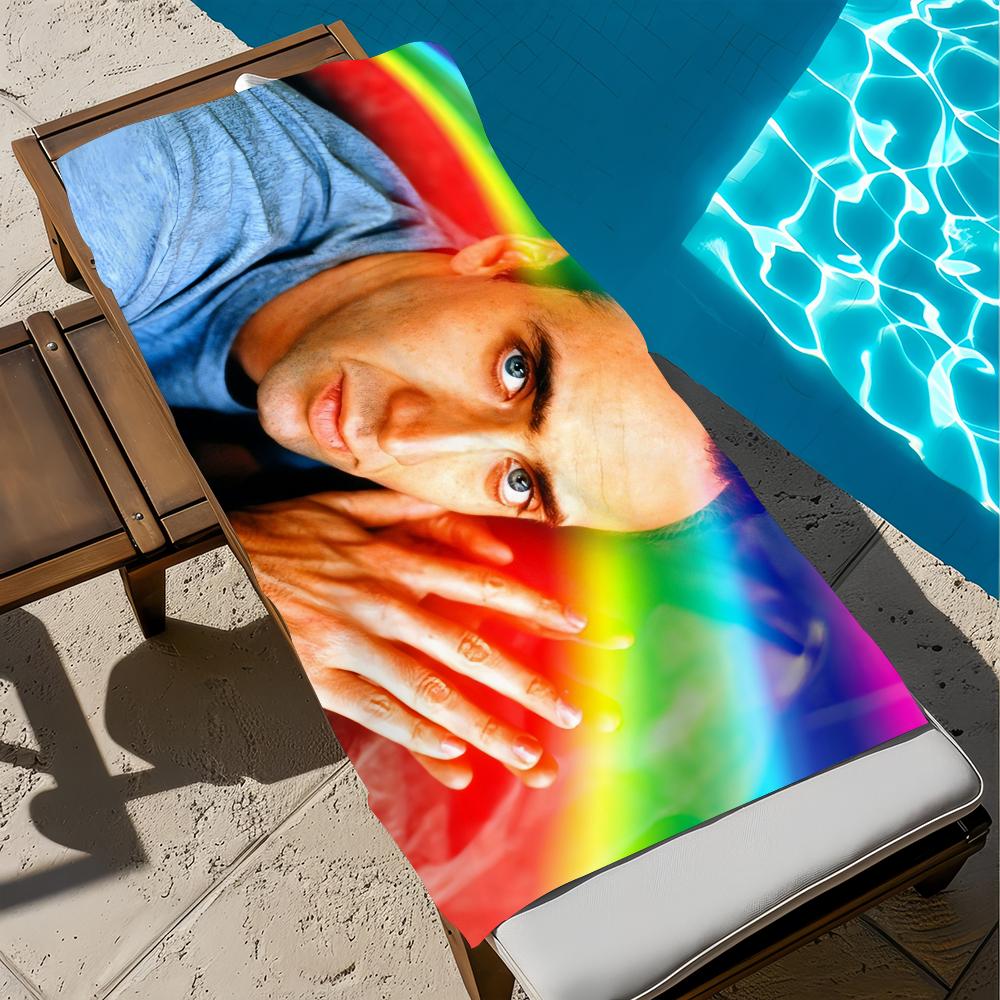 N-Nicolas Cage Handtuch Strand Schnelltrocknend Weich Poolhandtücher Geschenk für Reise Fitnessstudio Dusche Camping Sport
