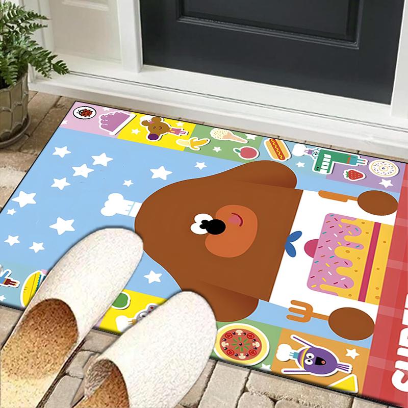 Cute Du-ggee Adventure Office Rug Chair Mat, Game Carpet, Suitable for Front Door, Bedroom, Living Room, Desk, Holiday Gift