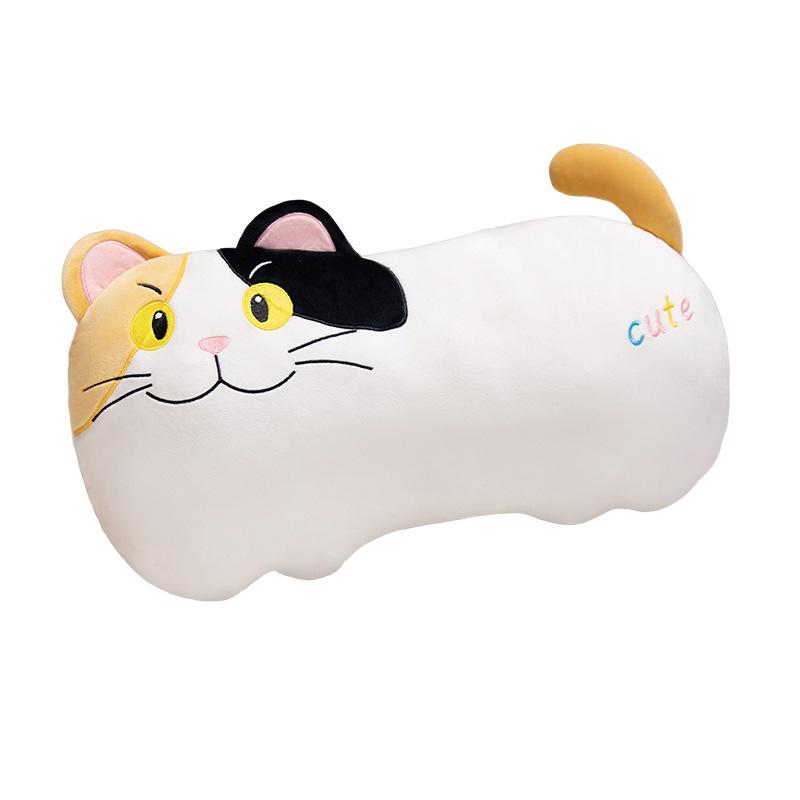 Cute Cat Plush Pillow Doll - Soft Living Room Cushion & Birthday Gift for Girls