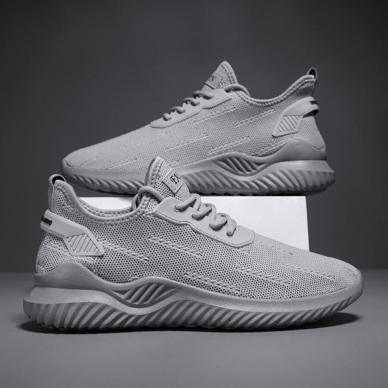 Men's Running Shoes Casual Lightweight Breathable Lace Up Sports Shoes Summer Outdoor Anti Slip Jogging Fitness Tennis Shoes