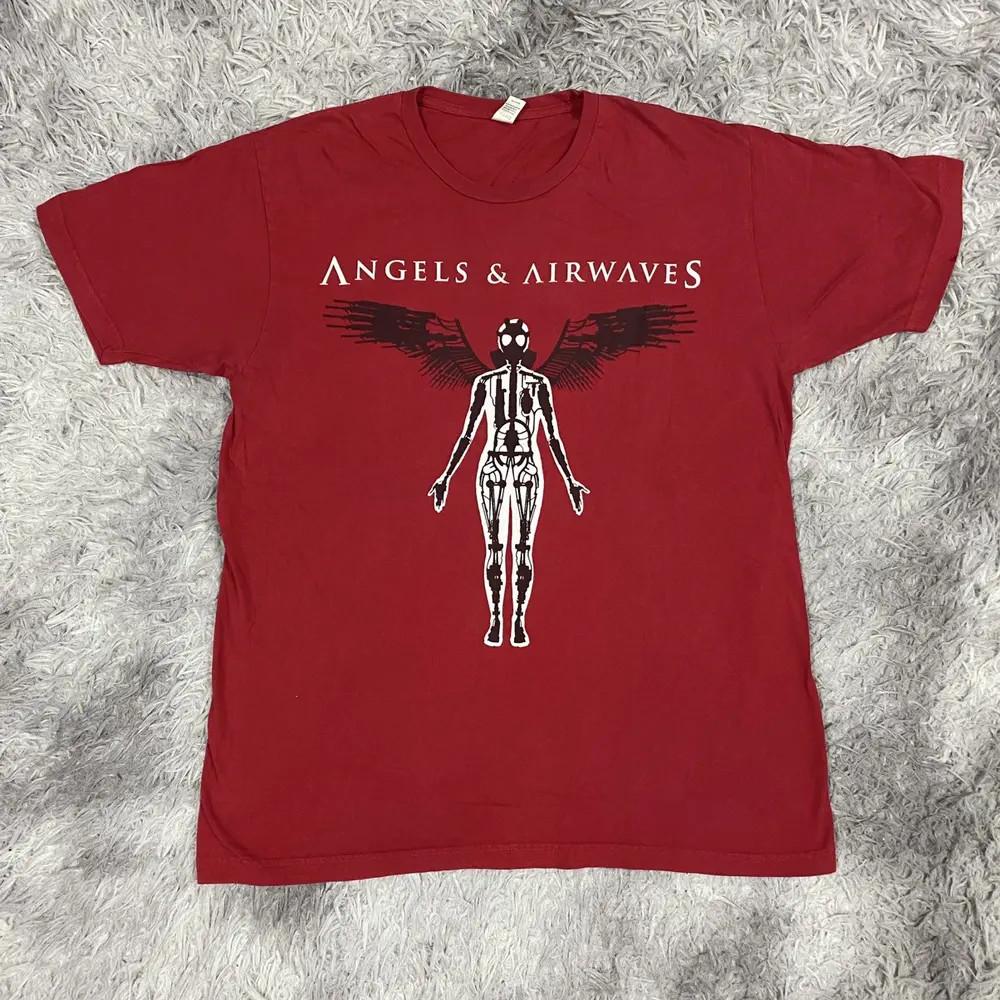 

Винтажная футболка Angels & Airwaves с коротким рукавом, хлопок, размер от S до 5XL, EN344, унисекс XXXL