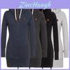 Womens Ladies Plain Zip Up Hooded Hoodie Sweatshirt Jumper Jacket Long Coat Tops In Comfortable Polyester Fabric