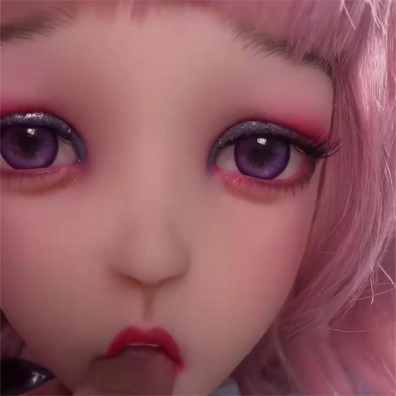 Männer Sexpuppenkopf Oralsex mit Mund Elfen Cosplay Masturbationsbecher Erwachsenes Erotisches Sexspielzeug