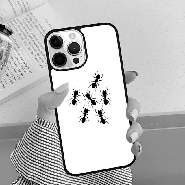 Creepy Ant Insects Scary phone Case Cover For iPhone 16 15 14 Plus XR XS apple 16 11 12 13 mini Pro Max coque