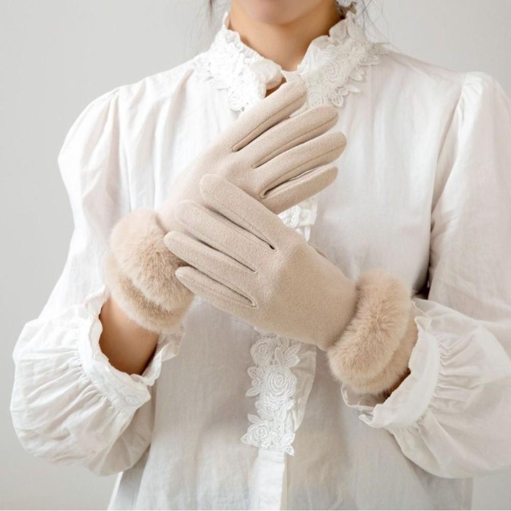 Keep Warm Women Gloves Touchable Screen Full Finger Gloves New Winter Gloves  Cycling Driving