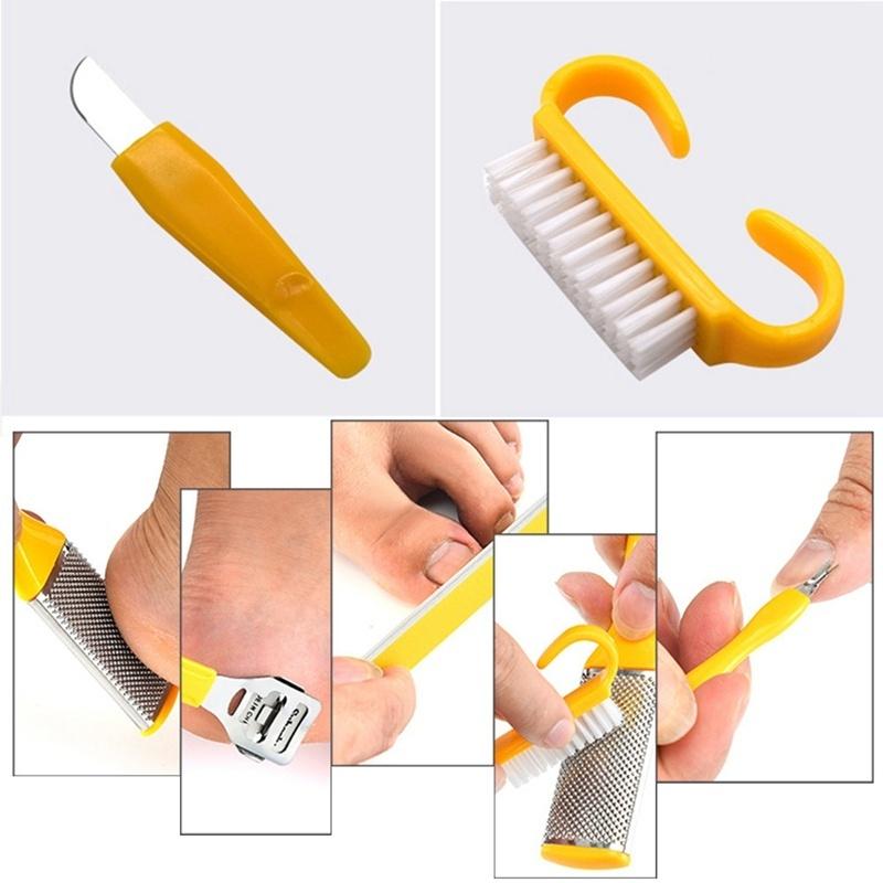 10 Pcs/Set Profession Pedicure Kit Rasp Foot File Callus Remover Scraper Foot Care Tool Kit