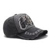 Washed and old big letter embroidered baseball cap men's and women's outdoor three-dimensional English personalized cap new