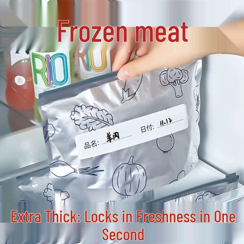 Aluminum Foil Ziplock Freezer Bags for Food Storage and Freshness