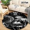 Death Note Round Area Rug Carpet Rug For Living Room Bedroom Sofa Playroom Decor Nonslip Floor Mat