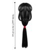 Traditional Chinese Ancient Wig Long Straight Hanfu Wig Headband  Warring States Robe