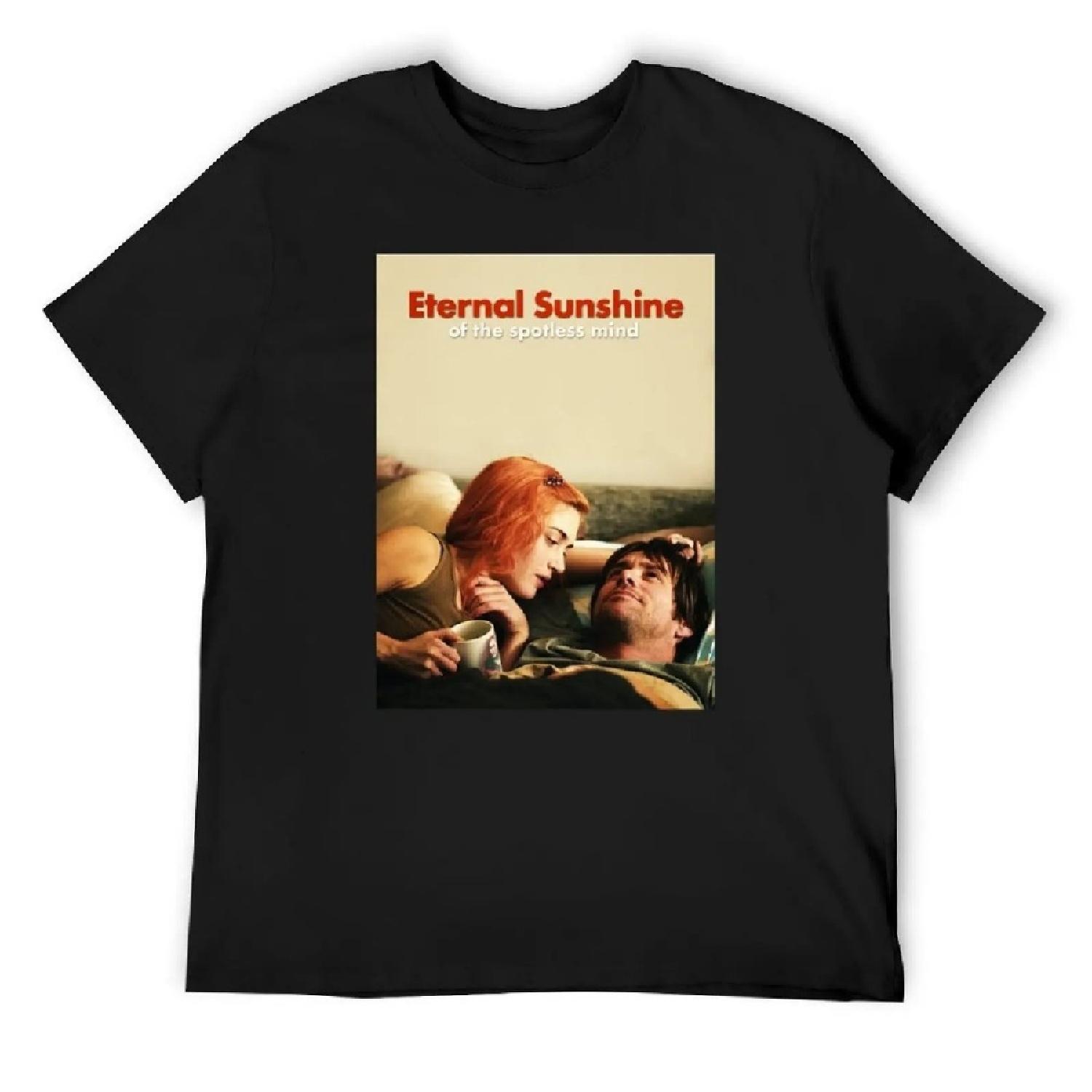 

Вечное сияние чистого разума футболка винтажная графическая футболка кастомизированные черные футболки для мужчин XXXXXL чёрный