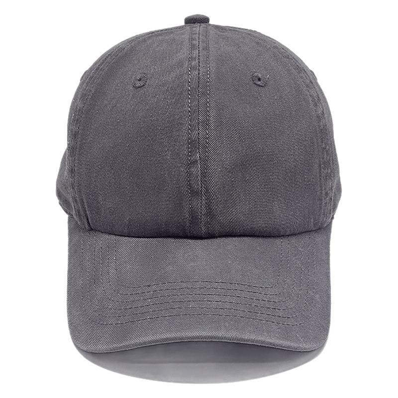 Korean Version of Old Washing Baseball Cap Retro Curved Brim Couple Sun Hat Solid Color Baseball Cap Men