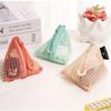Clear Visible Mesh Storage Pouch Organizer Triangle Design Mini Coin Purse New Mesh Bag  Travel Use