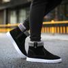 Fashion Men's Lightweight Slip-on Outdoor Ankle Boots Comfortable Winter Warm Cotton Lining Snow Boots