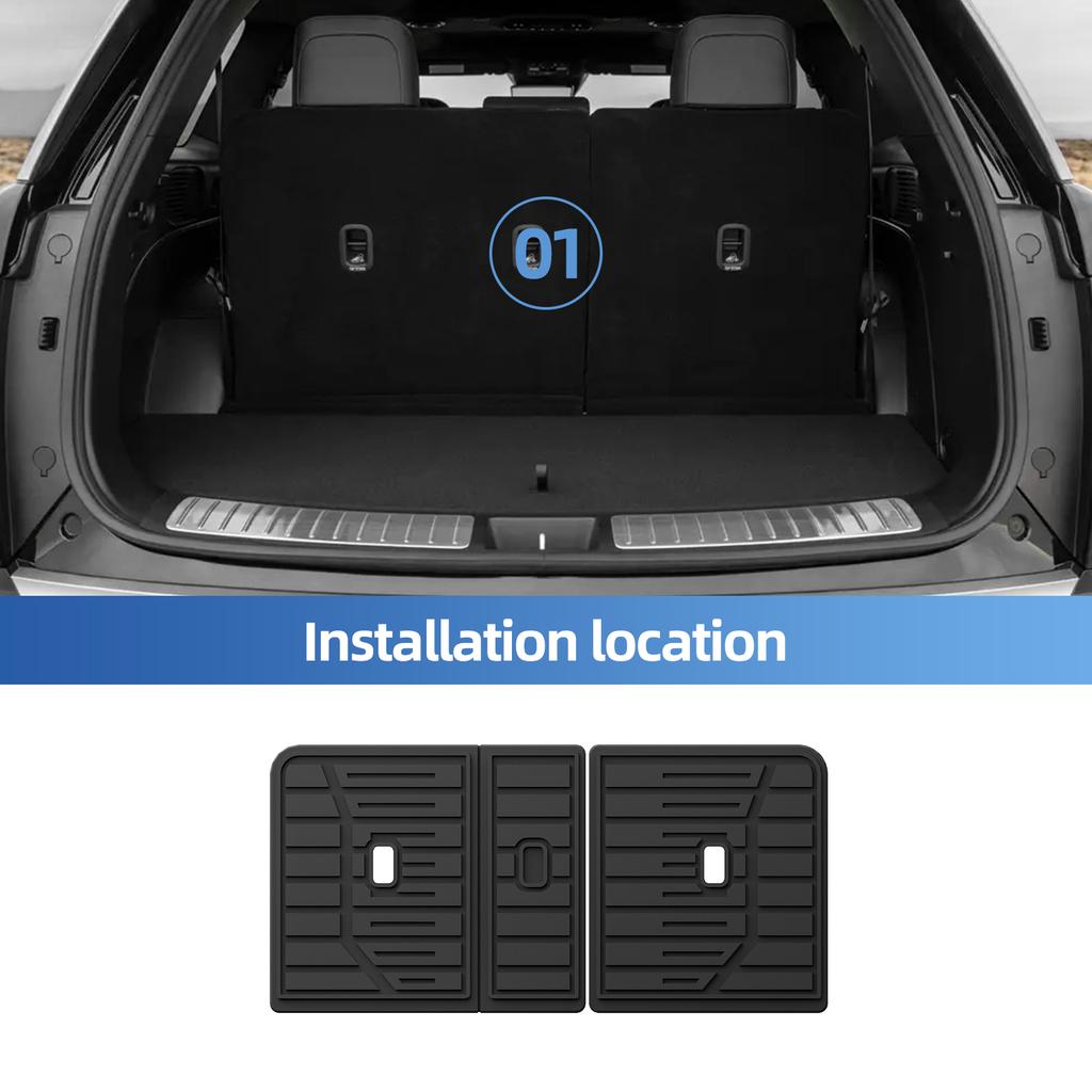 Right Drive for Hyundai Palisade Hybrid 7Seats 2026 (Not Fit Fuel Version) TPE Car Floor Mats Cargo Liner Trunk Pad Waterproof
