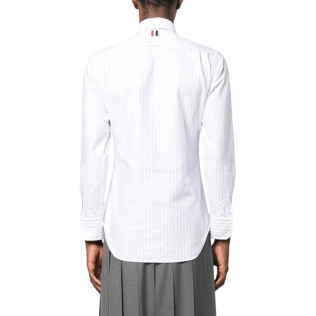 THOM BROWNE Pinstriped Buttoned Shirt MWL202A-F0013-450