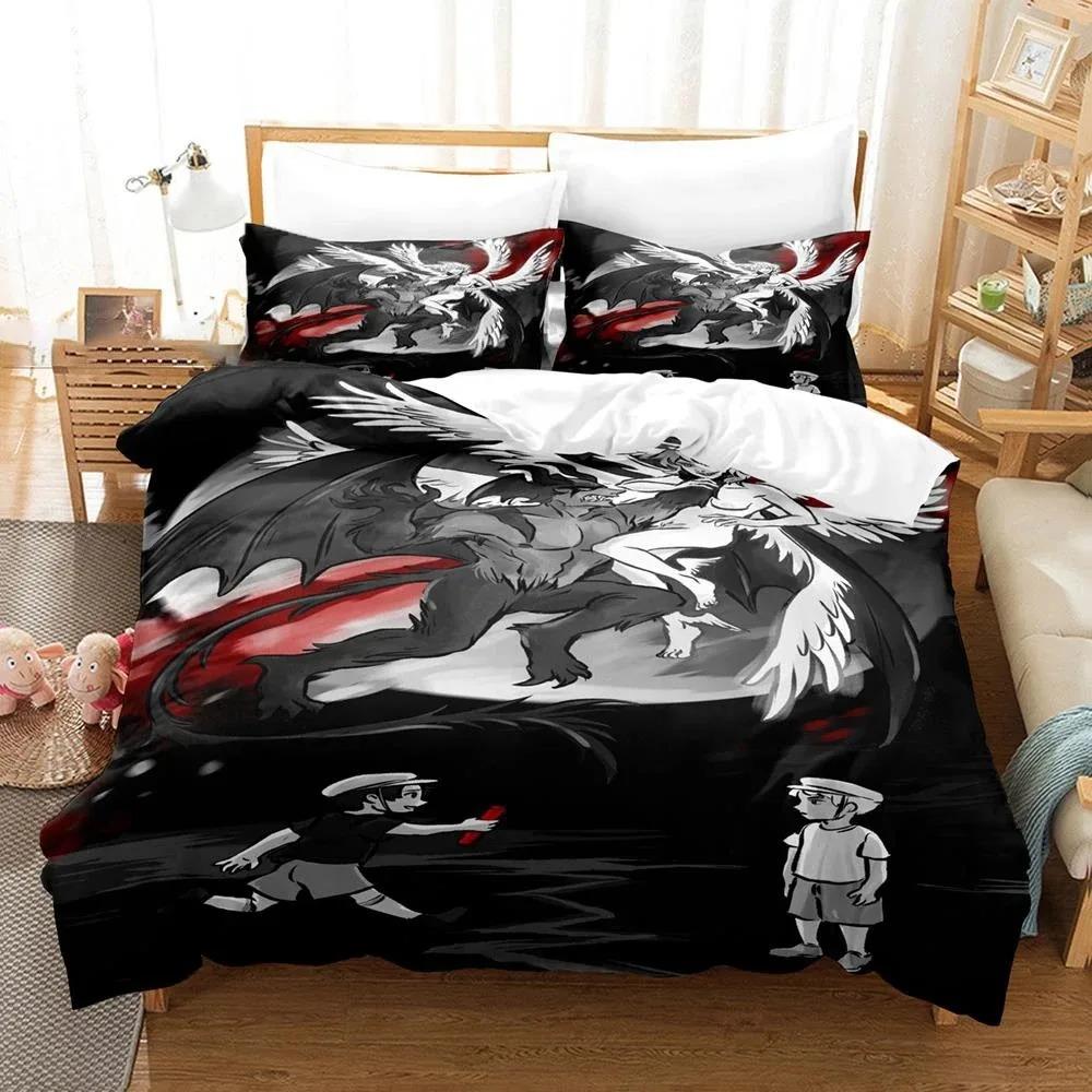 Devilman Crybaby Bedding Set Boys Girls Twin Queen Size Duvet Cover Pillowcase Bed Boys Adult Fashion Home Textileextile