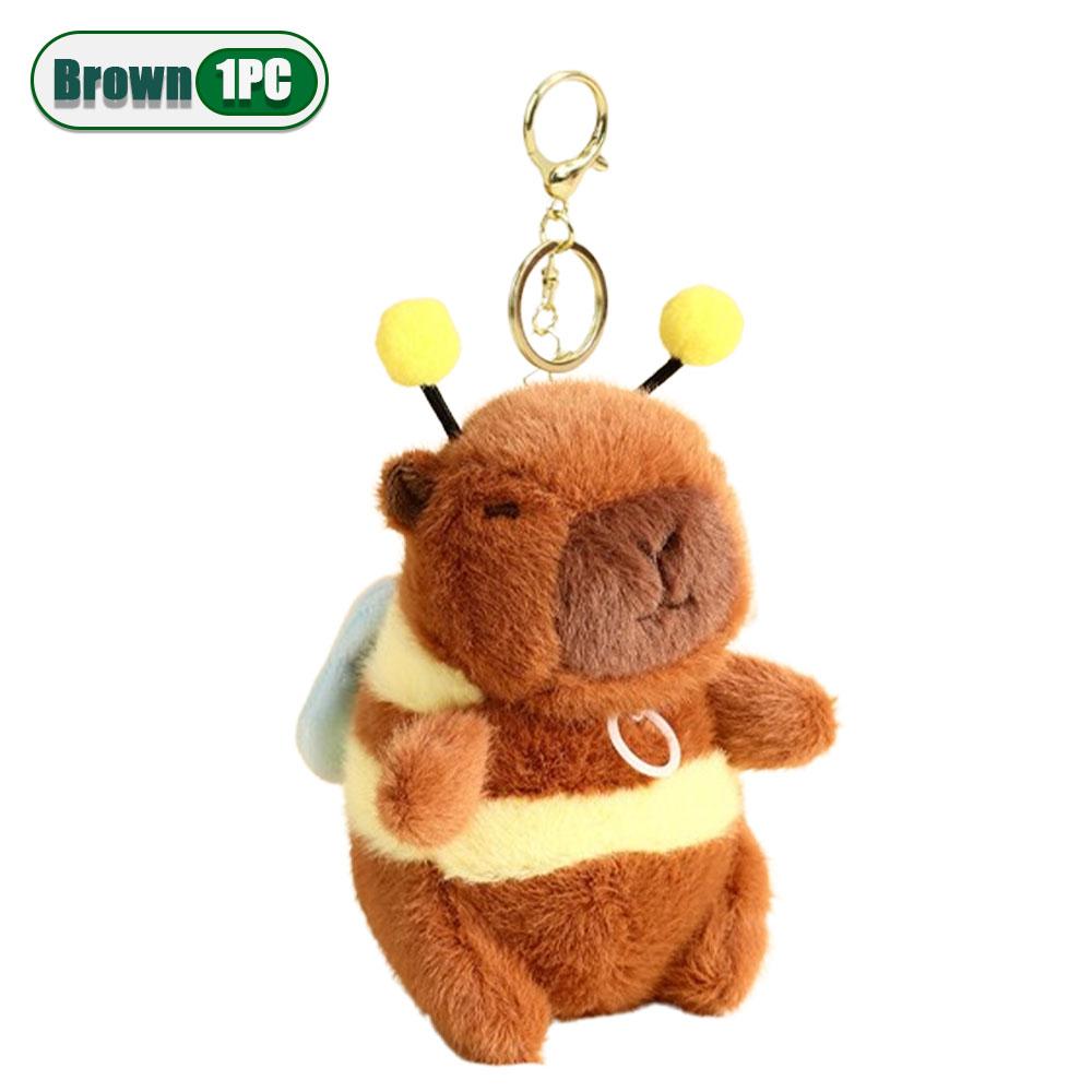 

Cute Cartoon Capybara Pendant Capybara Drawing Jitterbug Wings Bee Water Dolphin Keychain Plush Bee Doll Bag Hanging Ornaments